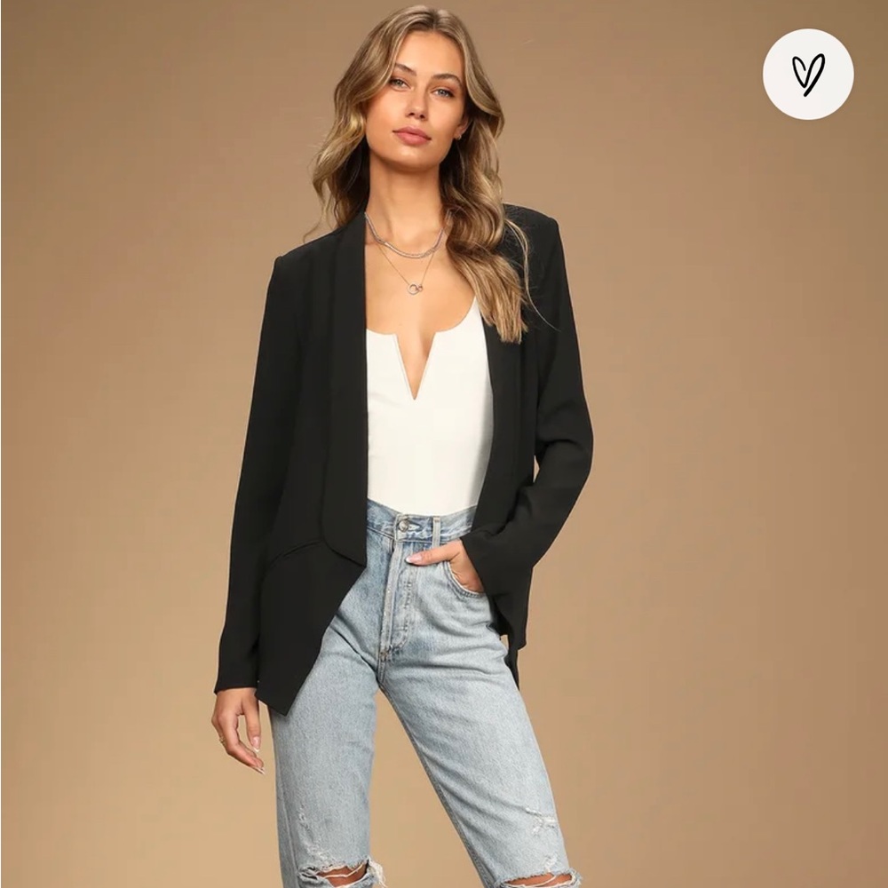 Lulu’s Open Blazer, Size S, Black